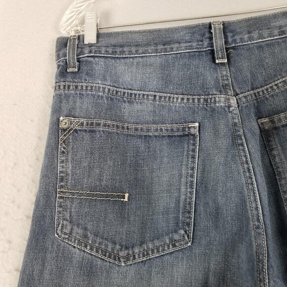 Calvin Klein Jeans Mens 34 Relaxed Straight Fit Distressed Denim 34x30 Jeans - Picture 7 of 16